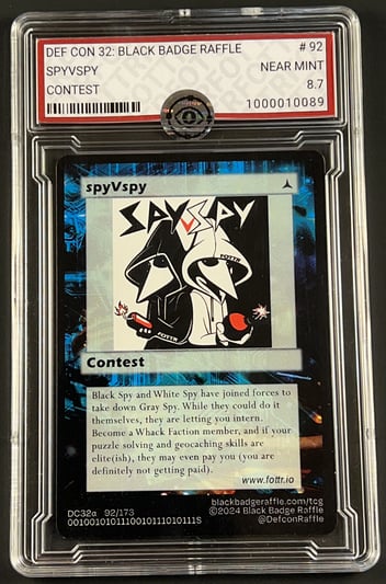 Front of card