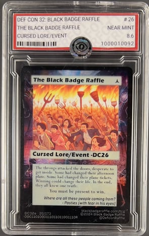 THE BLACK BADGE RAFFLE - Grade 8.6