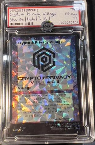 CRYPTO & PRIVACY VILLAGE SHARDS | HOLO | 1/1 - Grade 10