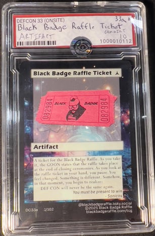 BLACK BADGE RAFFLE TICKET (1/162) - Grade 10