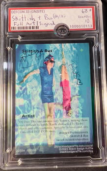 SKITTISH & BUS (SIGNED) (68/162) - Grade 10