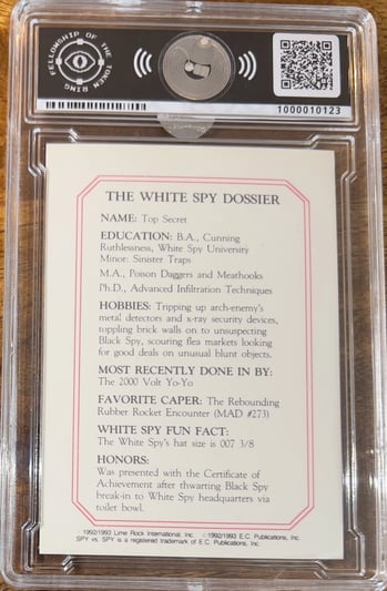 Back of card