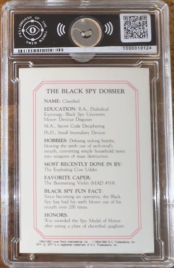 Back of card