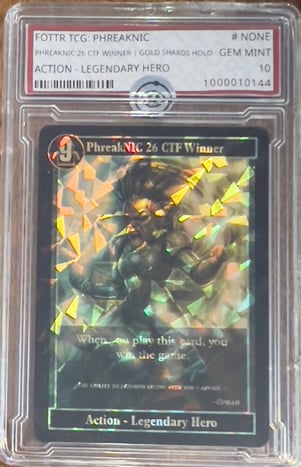 PHREAKNIC 26 CTF WINNER | GOLD SHARDS HOLO - Grade 10