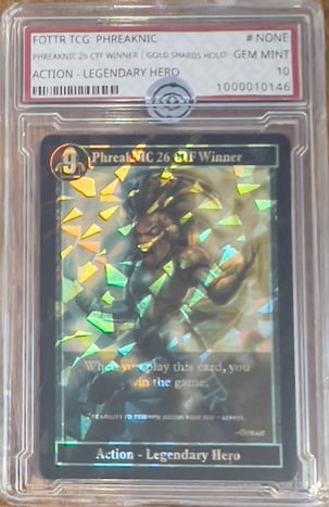 PHREAKNIC 26 CTF WINNER | GOLD SHARDS HOLO - Grade 10