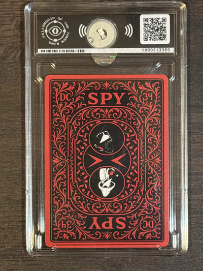 Back of JACK OF SPADES