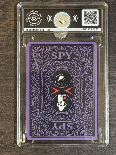 Back of JACK OF SPADES
