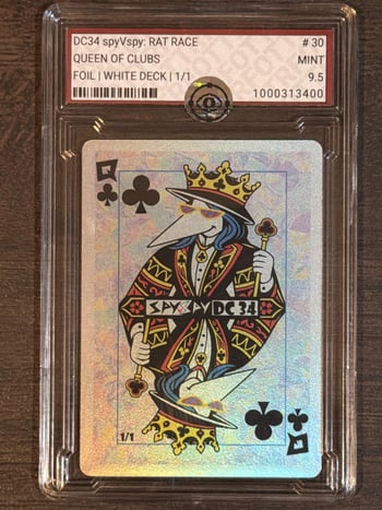 QUEEN OF CLUBS - Grade 9.5